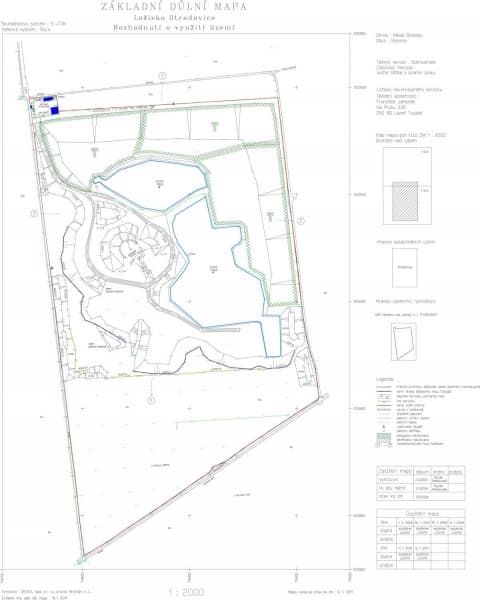 Obr. 3 – důlní mapy Otradovice, Zlosyň