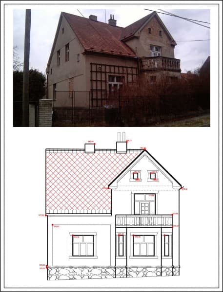 Obr. 8 – zaměření skutečného stavu