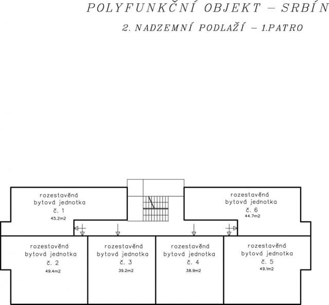 Obr. 26 – polyfunkční objekty I. + II. Srbín