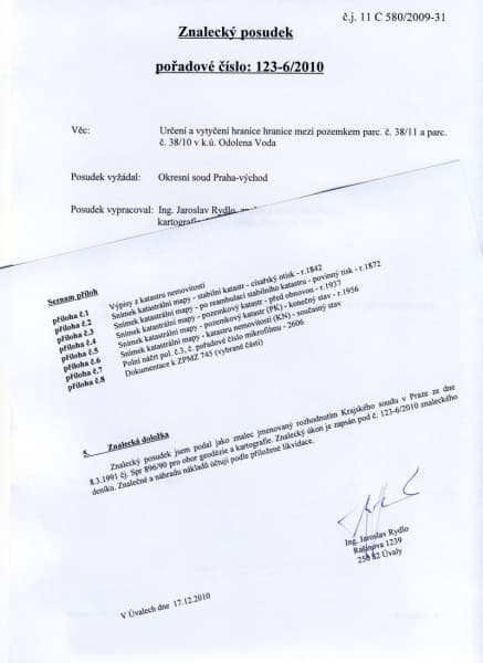 Obr. 14 – znalecké posudky - obor geodézie